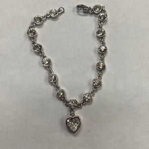 Heart diamond bracelet.